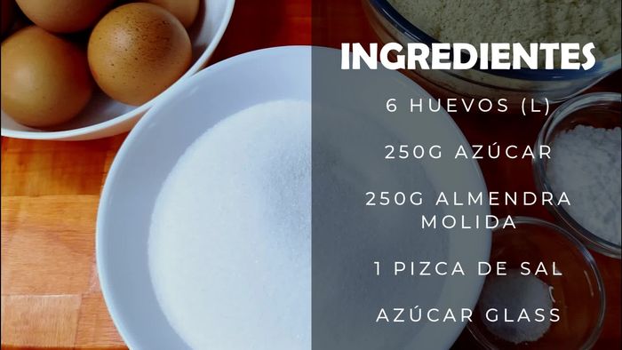 Separar las claras de las yemas de 6 huevos en dos boles.