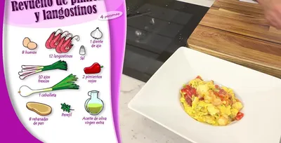 Revuelto de Pimientos y Langostinos: Receta fácil y rápida de Karlos