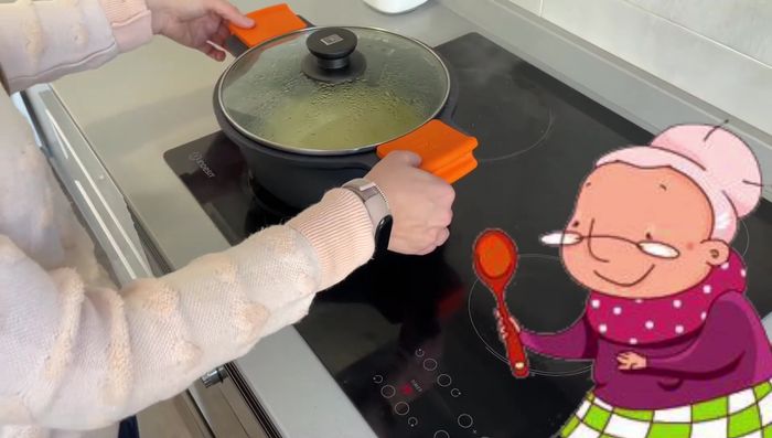 Apagamos el fuego, retiramos del calor y dejamos reposar un poco.