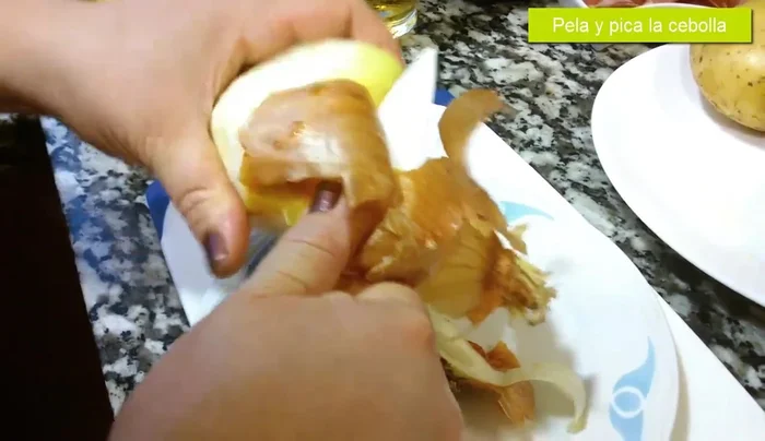 Cocer el conejo a fuego lento hasta que esté tierno. (Esta etapa no se detalla en la transcripción pero se infiere por la receta)